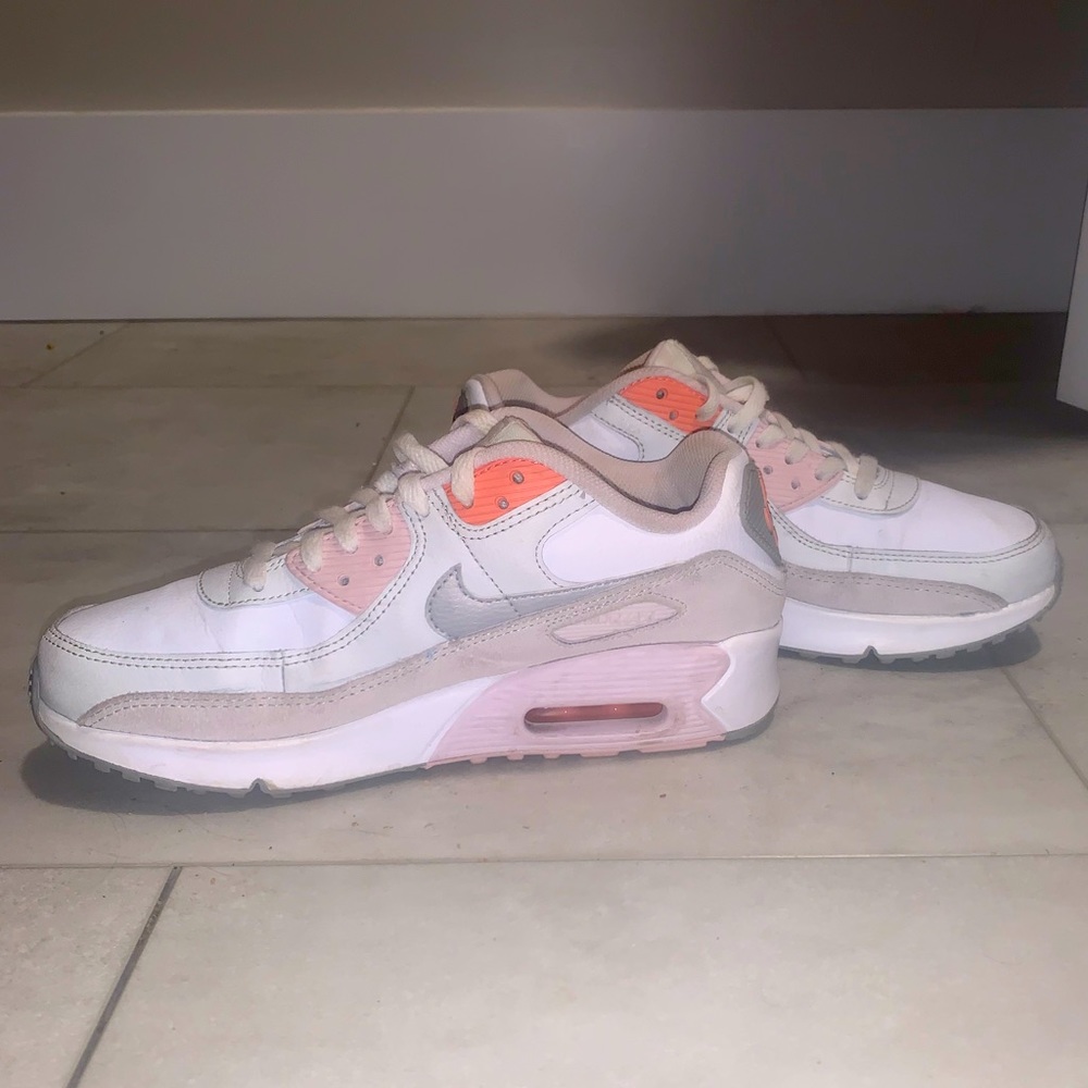 Nike Women’s Air Max 90’ (pink/coral/white) Sneakers